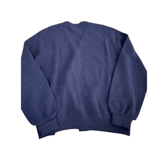 Vintage Arnold Palmer Robert Bruce Men's Blue Cardigan Sweater Size Large Tall - Picture 2 of 7